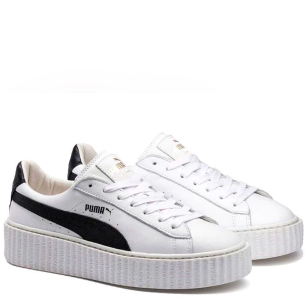 Puma Women's White and Black Athletic Shoes